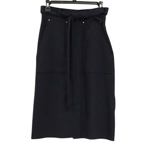 Tibi Skirt, Black/Blue, Size 2